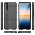 Sony Xperia 10 IV Rugged Shield TPU Suojakuori - Musta