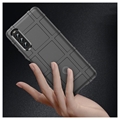 Sony Xperia 10 IV Rugged Shield TPU Suojakuori - Musta