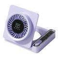 S8-taitettava pöytätuuletin ajastimella - violetti