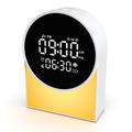 SM12 Bluetooth-unimelukone – herätyskello, FM-radio, LED-yövalo – valkoinen