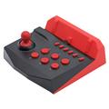 SM319 Nintendo Switch / Switch Lite Arcade-pelin ohjaussauva ohjainasemalle, jossa on turbotoiminto - musta+punainen