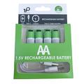 SMARTOOOLS Litium USB-C ladattava AA-akku - 1700mAh - 4 kpl.
