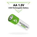 SMARTOOOLS Litium USB-C ladattava AA-akku - 1700mAh - 4 kpl.