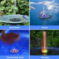 SP13D LED Kelluva aurinkosuihkulähde 3W vesipumppu 900mAh-akulla / 8 suuttimia ulkotilojen puutarhan veden ominaisuuteen