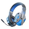 SY-T830 Langalliset / langattomat Over-ear-kuulokkeet LED-valo Bluetooth Dual Mode Low Latency E-sports Gaming kuulokkeet - sininen