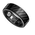 SY02 Hiilikuitukuvioinen älysormus - Koko: 17.4mm