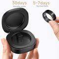 SY02 Hiilikuitukuvio Smart Ring - Koko: 21.5mm - Musta