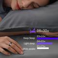 SY02 Hiilikuitukuvio Smart Ring - Koko: 21.5mm - Musta