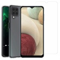 Saii 2-1:ssä Samsung Galaxy A12 TPU Suojakuori & Panssarilasi