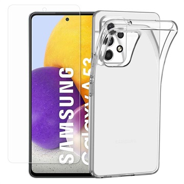 Saii 2-in-1 Samsung Galaxy A53 5G TPU Suojakuori & Panssarilasi - 9H