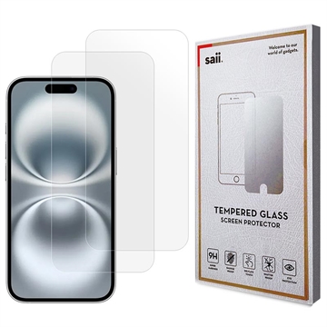 iPhone 17 Saii 3D Premium Karkaistu Panssarilasi - 9H - 2 Kpl.
