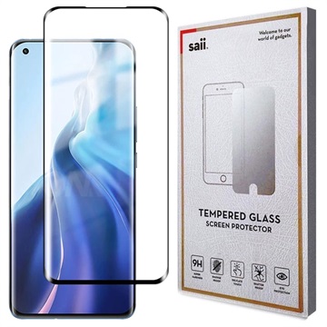 Saii 3D Premium Xiaomi Mi 11i Panssarilasi - 9H, 2 Kpl. - Musta