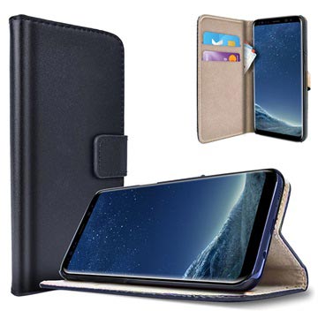 Samsung Galaxy S8 Saii Classic Läppäkotelo - Musta