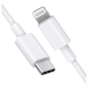 Saii Fast USB-C / Lightning Kaapeli - 1m - Valkoinen