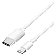 Saii Fast USB-C / Lightning Kaapeli - 1m - Valkoinen