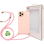 Saii Eco Line iPhone 11 Pro Biohajoava Kotelo Hihnalla - Pinkki