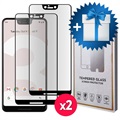Saii 3D Premium Google Pixel 3 XL Panssarilasi - 9H, 2 Kpl. - Musta