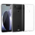 Saii Premium Liukumaton Google Pixel 3 XL TPU Suojakuori - Läpinäkyvä