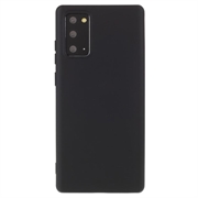 Saii Premium Samsung Galaxy Note20 silikoni suojakotelo - musta