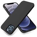 Saii Premium iPhone 13 Pro Liquid Silicone Suojakuori - Musta