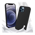 Saii Premium iPhone 13 Pro Liquid Silicone Suojakuori - Musta