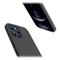 Saii Premium iPhone 13 Pro Liquid Silicone Suojakuori - Musta