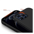 Saii Premium iPhone 13 Pro Liquid Silicone Suojakuori - Musta