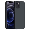 Saii Premium iPhone 13 mini Liquid Silicone Suojakuori - Musta