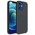 Saii Premium Liquid iPhone 12 mini Suojakuori - Musta