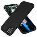 Saii Premium iPhone 12 Pro Max Silikoni Suojakuori - Musta