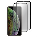 Saii 3D Premium iPhone XS Panssarilasi - 9H - 2 Kpl. - Musta