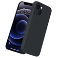 Saii Premium iPhone 14 Plus Liquid Silicone Suojakuori - Musta