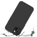 Saii Premium iPhone 14 Plus Liquid Silicone Suojakuori - Musta
