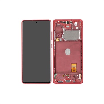 Samsung Galaxy S20 FE Etukuori & LCD Näyttö GH82-24220E - Cloud Red