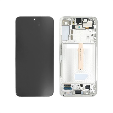 Samsung Galaxy S22+ 5G Etukuori & LCD Näyttö GH82-27500B - Valkoinen
