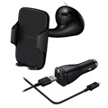 Samsung Autopidike EE-V200 & Nopea Autolaturi EP-LN915 (USB-C-kaapelilla)