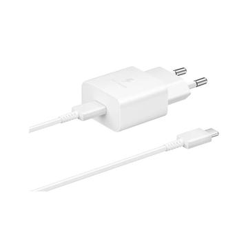 Samsungin nopea matkalaturi ja USB-C-kaapeli EP-T1510EWE - 15W - irtotavarana - valkoinen