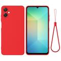Samsung Galaxy A06 5G Nestemäinen silikonikotelo käsihihnalla