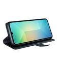 Samsung Galaxy A06 5G Nahkainen Lompakkokotelo Jalustalla - Musta