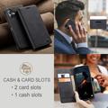 Samsung Galaxy A06 Caseme 013 Sarja Lompakkokotelo - Musta