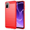 Samsung Galaxy A07 4G Harjattu TPU Suojakuori - Hiilikuitu