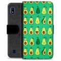Samsung Galaxy A10 Premium Lompakkokotelo - Avokado-kuvio