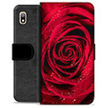 Samsung Galaxy A10 Premium Lompakkokotelo - Ruusu