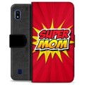 Samsung Galaxy A10 Premium Lompakkokotelo - Super Äiti