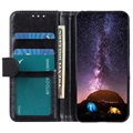 Samsung Galaxy A12 Lompakkokotelo Magneettisella Sulkijalla - Musta