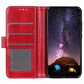 Samsung Galaxy A12 Lompakkokotelo Magneettisella Sulkijalla - Punainen