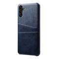 Samsung Galaxy A14/A14 5G Päällystetty Muovikotelo Korttitaskuilla - Sininen
