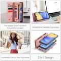 Samsung Galaxy A15 Caseme 008 2-in-1 Multifunctional Lompakkokotelo - Pinkki