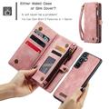 Samsung Galaxy A15 Caseme 008 2-in-1 Multifunctional Lompakkokotelo - Pinkki