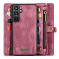 Samsung Galaxy A15 Caseme 008 2-in-1 Multifunctional Lompakkokotelo - Punainen